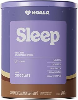 Koala Chocolate - Classic Size (264g) - Caffeine Army – Suplemento em Pó Noturno com Magnésio, Inositol, Triptofano, Zinco e Vitaminas | Conforto Noturno, Equilíbrio, Suporte Muscular e ao Metabolismo Energético