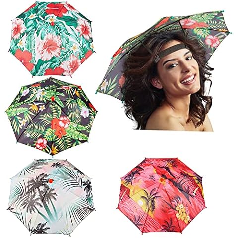 Amylove 4 Pack Colourful Umbrella Hats Cover