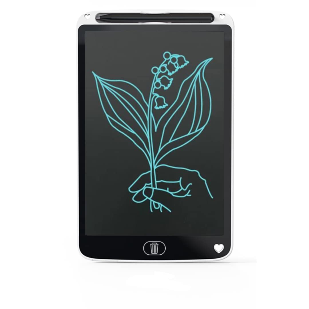 Adofi LCD Writing Tablet, 8.5-inch Kids Writing Tablet Doodle Board, Digital Screen Drawing Board for Kids and Adults Writing & Drawing at Home, School and Office (White)