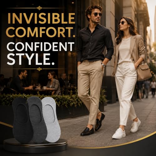 Image of XJARVIS No Show Low Cut Loafer Unisex Socks for Men & Women with Combed Cotton for Sports, Running & Hiking (Free Size)