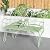 Boweniog Outdoor Bench Patio Outdoor Garden Bench with Built-in Table, Butterfly Bench for Outside, 3 People Outdoor Bench Garden Bench Front Porch Furniture (Green, 49.2inch)