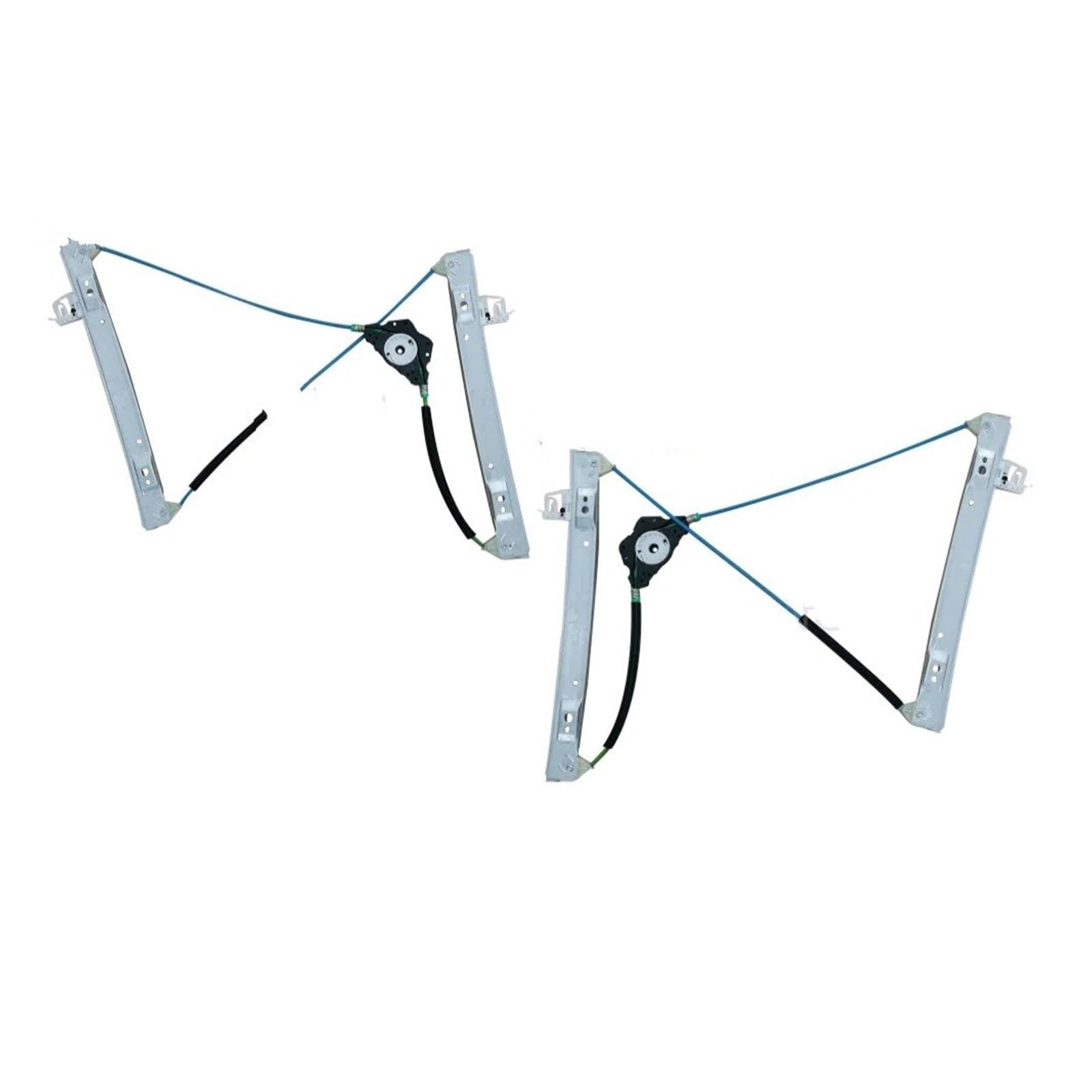 Samwdk 2Piece Front Door Glass Lifter Front Door Window Regulator Manufacturer 1233193 1233191 For Fiesta For Van 2003 2004 2005 2006 2007-2008 Car Window Regulator