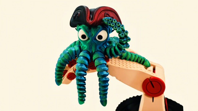 Amazon.com: 3D Printed Pirate Octopus, 3D Printed Animals