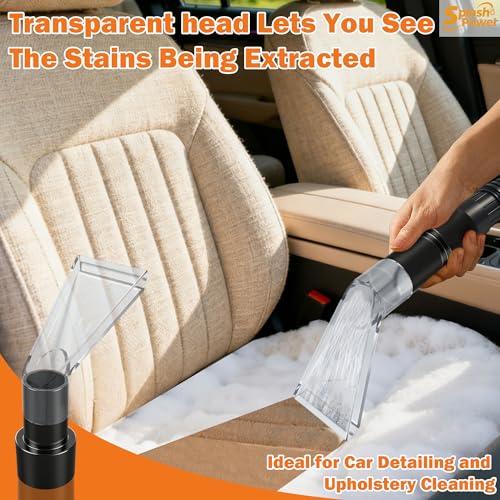 Image of Universal Fit All Shop Vac Extractor Attachment Kit Wet /Dry Vacuums with 2-1 /2 inch, 1-7 /8 inch, 1-1 /4 inch Adapters for Carpet Cleaning, Upholstery & Auto Detailing (Small)