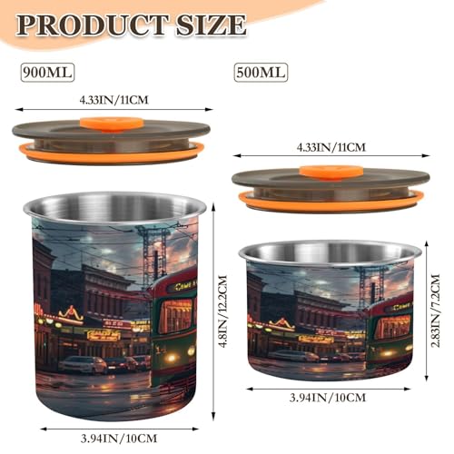 Contenedor de Café Hermético de Acero Inoxidable Blueangle 500ml miniatura 2