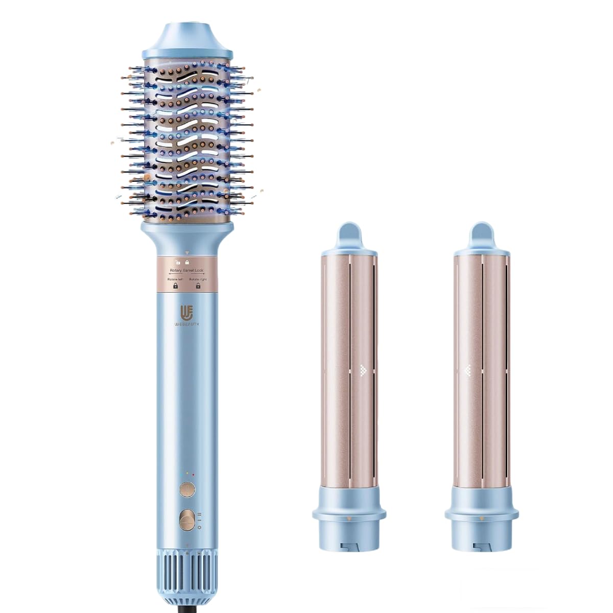 Hot Air Styler Blow Dryer Brush with Negative Ionic Auto Hair Wrap Curling Irons Airflow Hair Curlers Multi