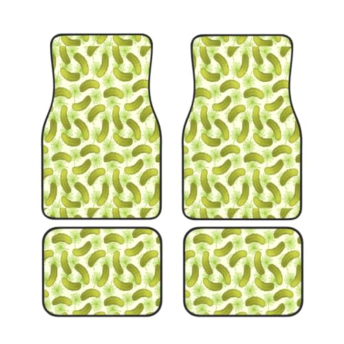 Alfombrillas de neopreno para vehículos con diseño de pepinillos accesorios antideslizantes