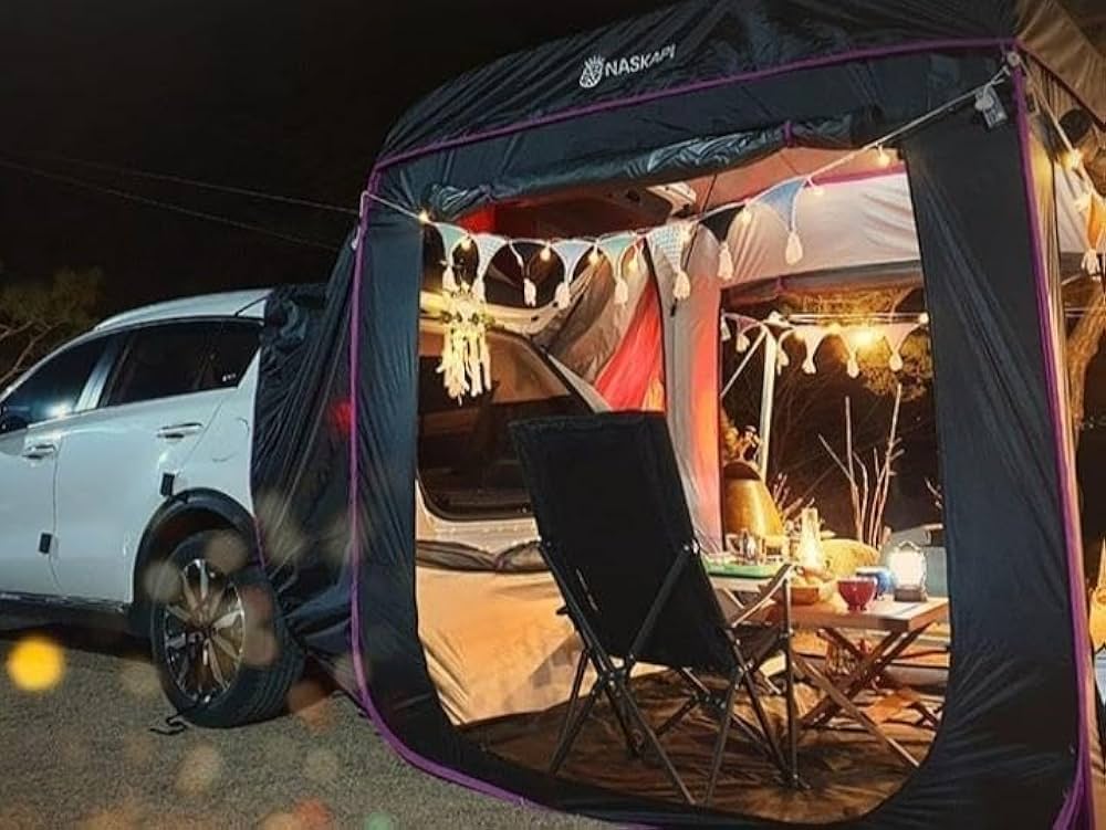 送料込NASKAPI カーサイドテント【アウトドア、防災等】