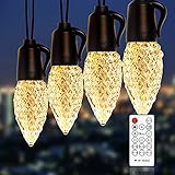 【El Regalo Perfecto】 Luces de cadenas de alta calidad, es el regalo de Navidad perfecto para sus seres queridos, y también una decoración maravillosa para su hogar. Decoraciones perfectas para ventanas, puertas, árboles. Adecuado para familias, jardines, halloween, navidad, fiestas, fiestas, festivales, espectáculos.