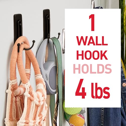Command Large Black Double Hooks, 1 Hook, 1 Strip - image 5