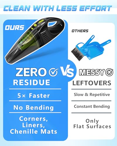 Image of Guinea Pig & Rabbit Poop Vacuum: Extended Capacity Cordless Cleaner for Pet Cages - Tackle Daily Messes of Guinea Pig, Bunny, Bird, Reptile & Other Small Animals - Black