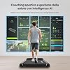 Mobvoi Walking Pad AI Intelligente Treadmill per la casa Tapis roulant portatile sotto la scrivania, macchina per camminare e correre, velocità regolabile TicSports APP 6/KMH Facile da riporre