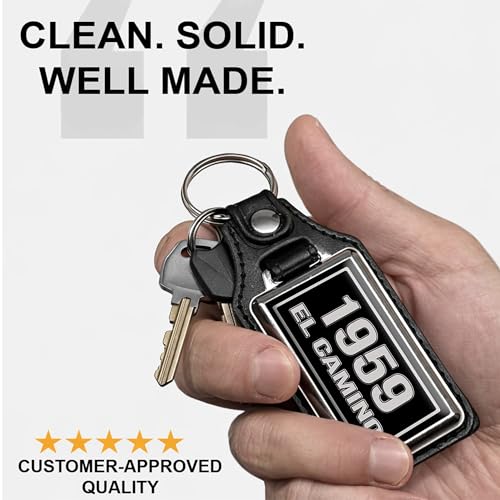 Image of Brotherhood Car Key Chain for El Camino - Classic Models Keychain for Men and Women Gift Key Ring