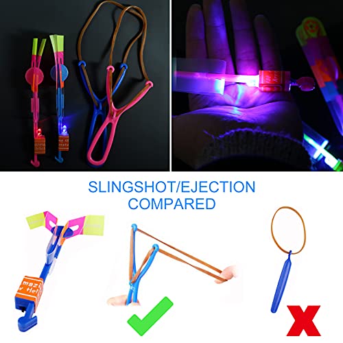 Elicottero Flying Toy, LED Copters Elastic Powered...