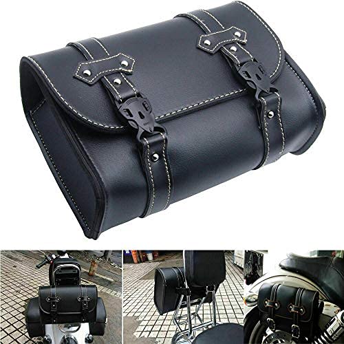 Bolsa de Sillín para Motocicleta MACHSWON, Alforja Impermeable de Cuero PU, Bolsa para Herramientas, Perfecta para Viajes, 27.5x10.5x19 cm miniatura 7