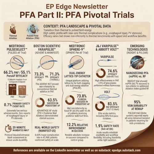 EP Edge Newsletter Part II: Pulsed Field Ablation Trials &mdash; ADVENT, PULSED AF, Sphere-9, VARIPULSE, VOLT, INSIGHT, and PULSAR