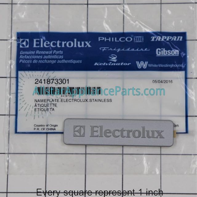Allstar Appliance Parts 241873301 Refrigerator Nameplate on Fridge.com - View 2