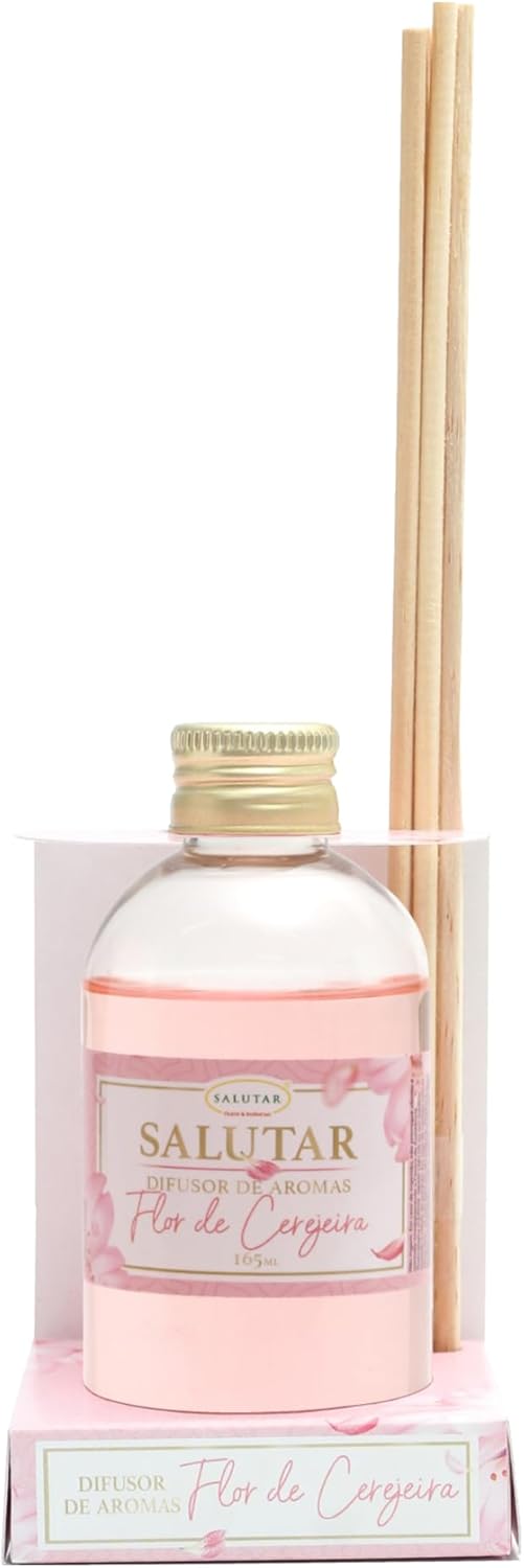 Aromatizador de Ambiente Flor de Cerejeira 165 ml Difusor com 5 Varetas, Salutar - Imagem 3