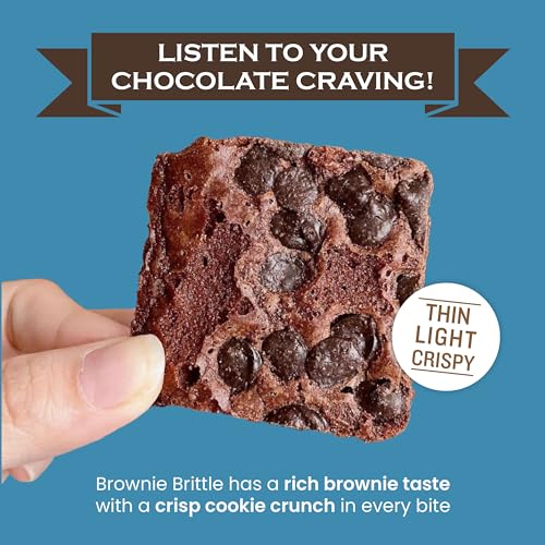 Brownie Brittle Sheila G'S Brownie Brittle – Chocolate Chip & Salted Caramel Thin And Crispy Sweet Snacks (Pack Of 20, 1 Oz), Rich Gourmet Brownie Bites Dessert thumb #2