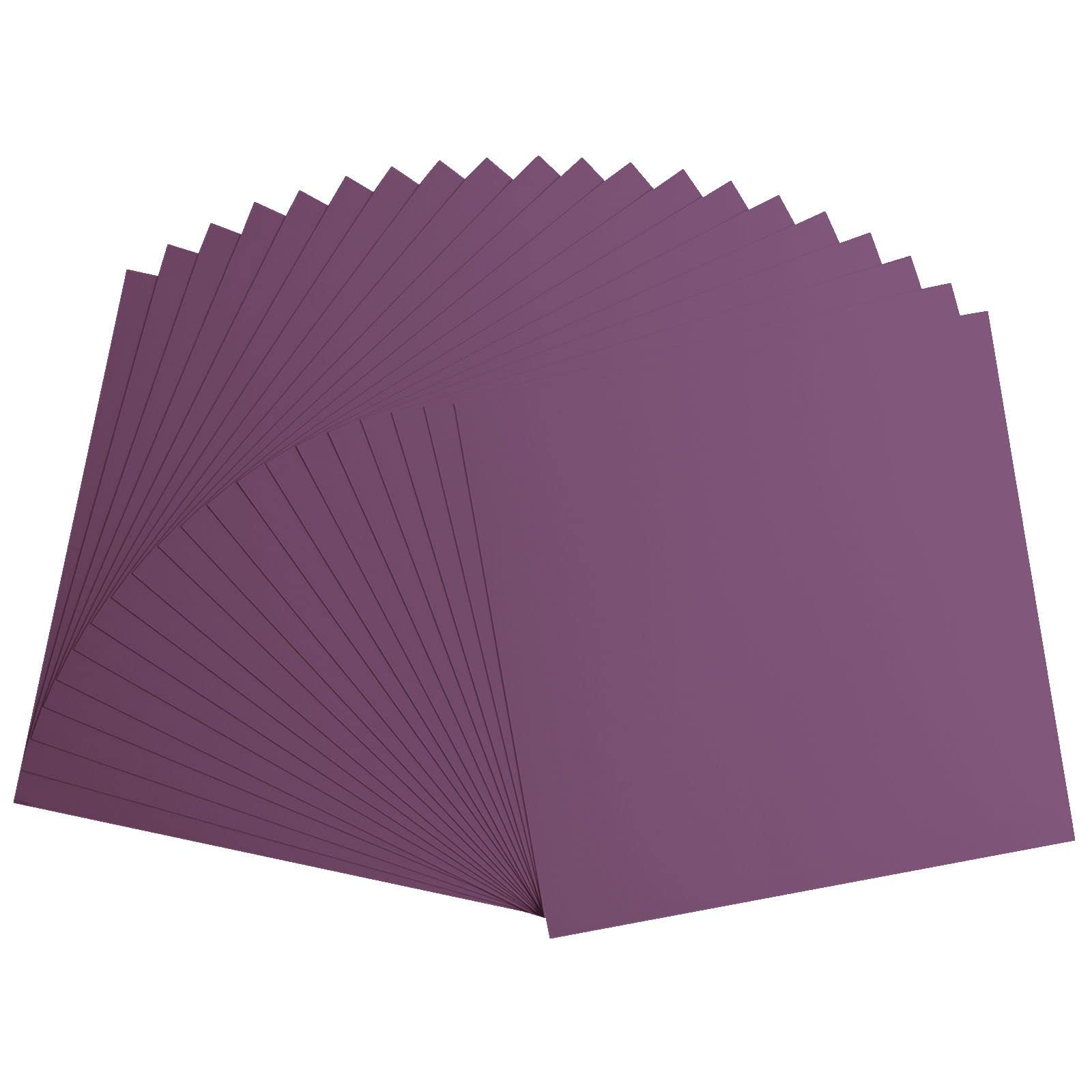 Florence Cardstock Smooth, Coloured Card Making Supplies 12 x 12 inch, Purple, 20 Sheets - Image 3