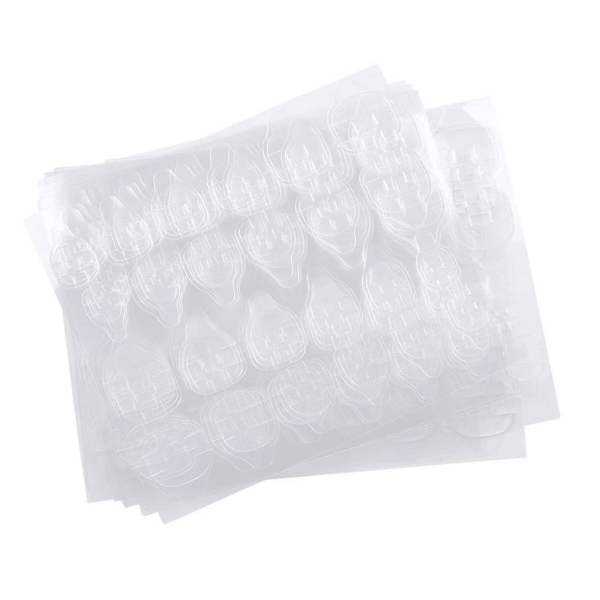 Double-Side Nail Adhesive Tabs Jelly Double-Sided Glue Stickers, 10 Sheets (240PCS)