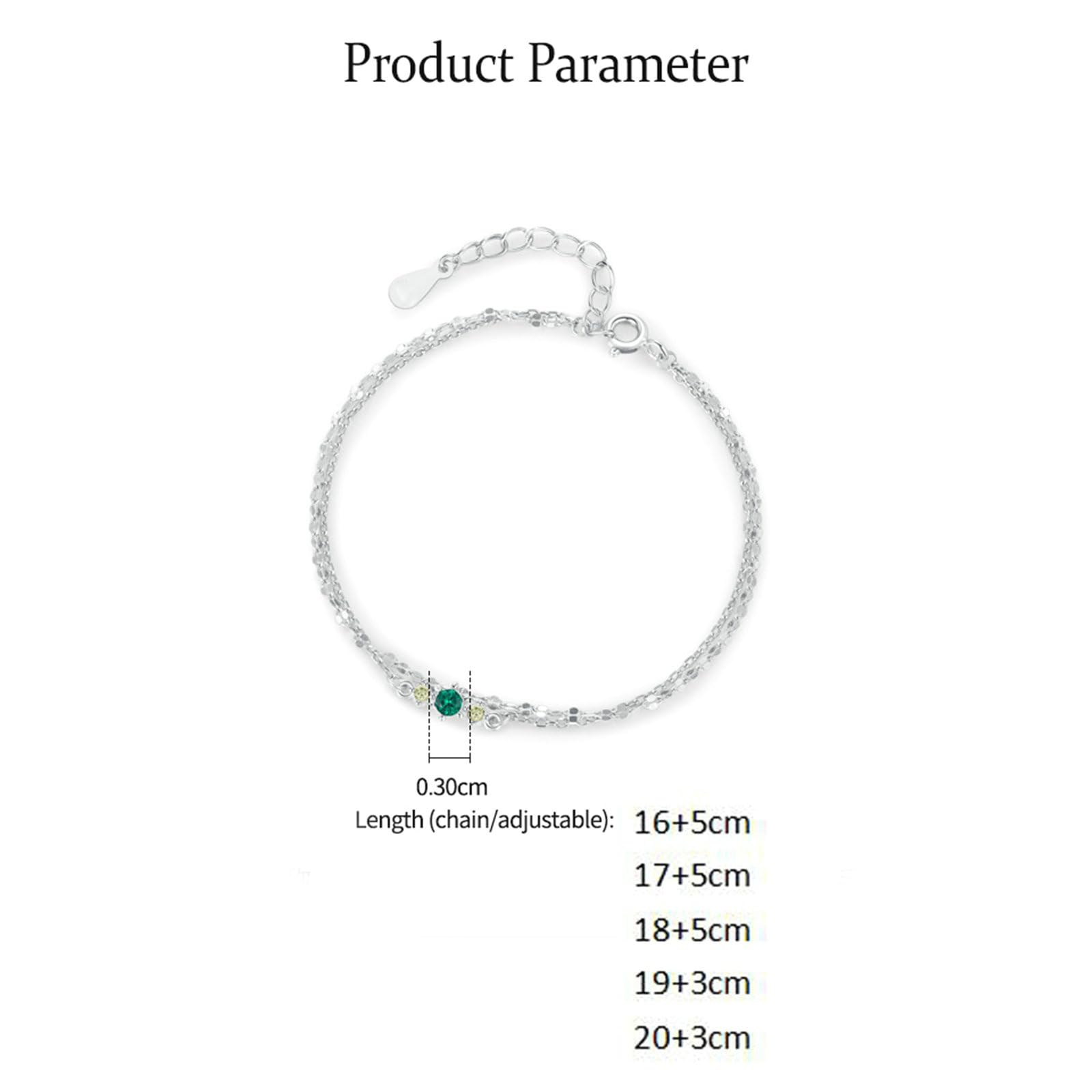 Pulsera de mujer 750 585 375 oro blanco 21-23 cm de extensión