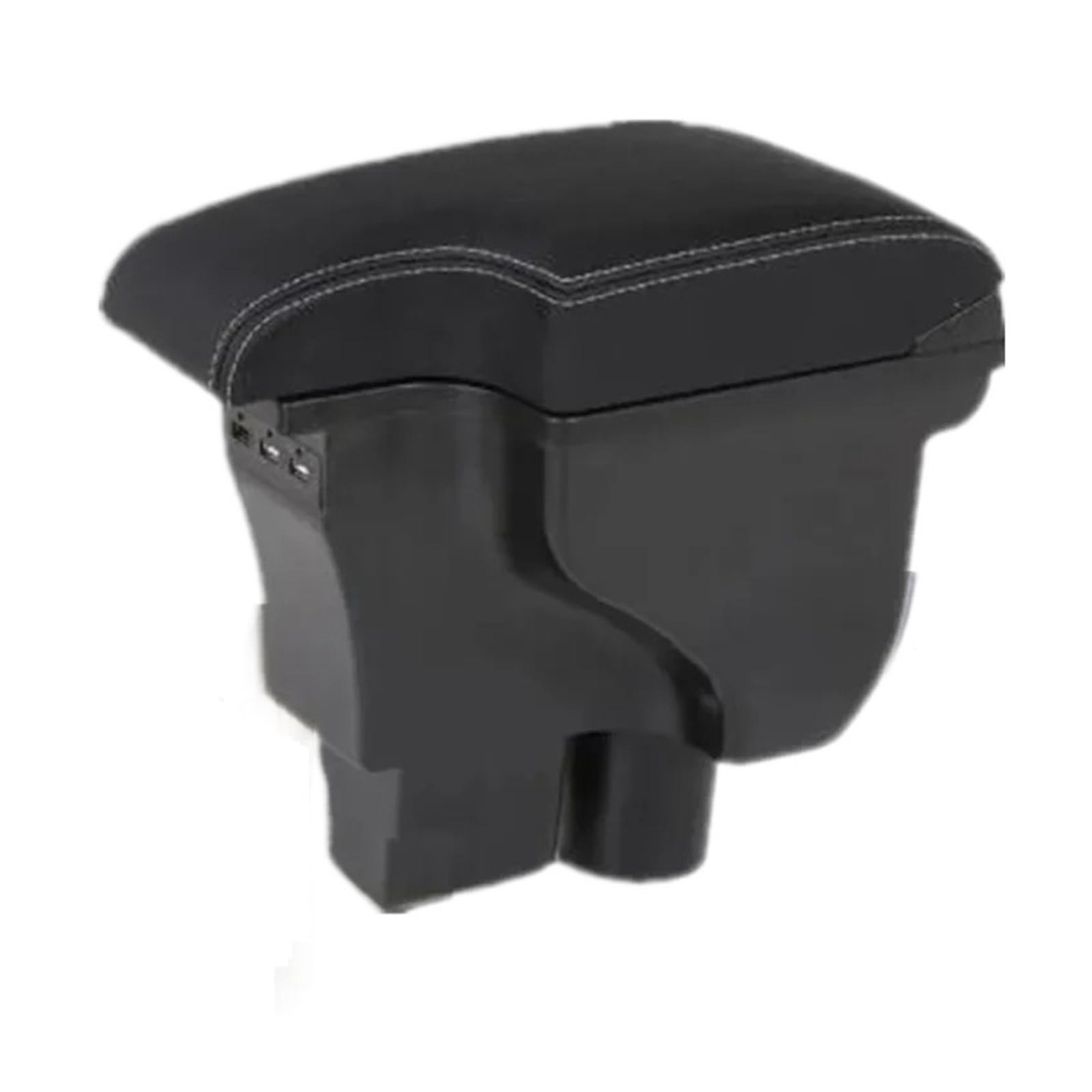 Ecbugat 3B Real Corium 3Usb For Chevrolet For Sail 3 For Aveo 2014-2024 Car Armrest Box Dedicated Retrofit Storage Accessories Car Armrest Box(3B Real Corium 3Usb)