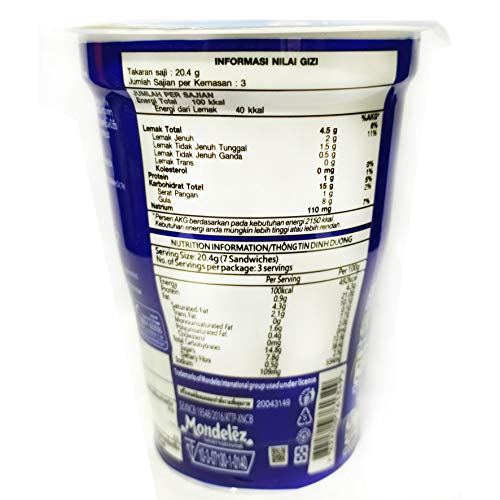 Image of Oreo Mini Cream Biscuit-Original Vanilla Flavor,61.3 Grams Cup (Pack Of 2)
