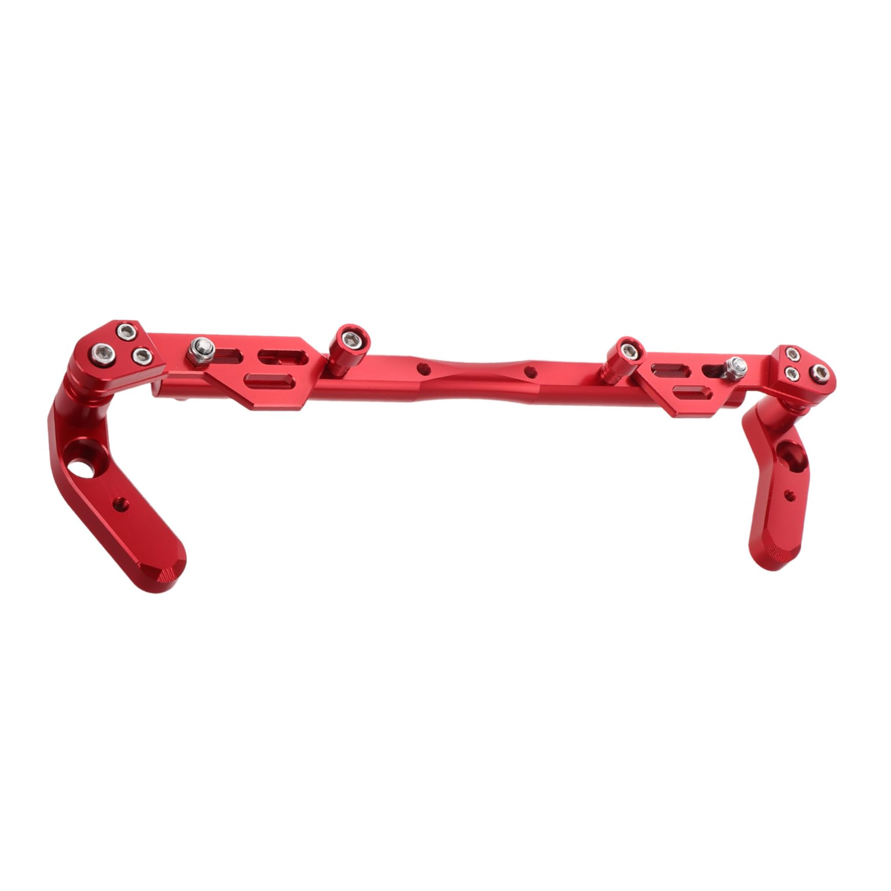 Hemobllo Rallonge de Guidon Alliage Aluminium Rouge Barre Multi Fonctionnelle pour et Véhicules Électriques Installation Facile et Amélioré