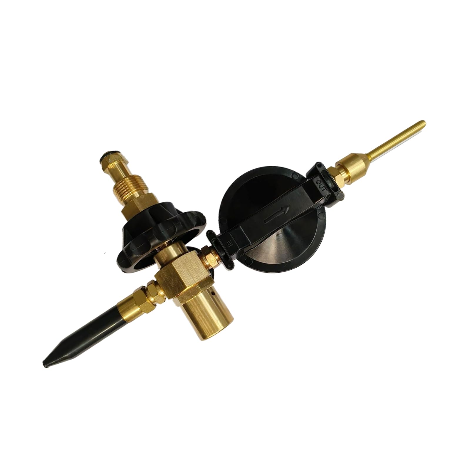 Ballonfüller mit Messgerät 0-3000PSI für CGA580 Tanks Ventile Regler Filler Party