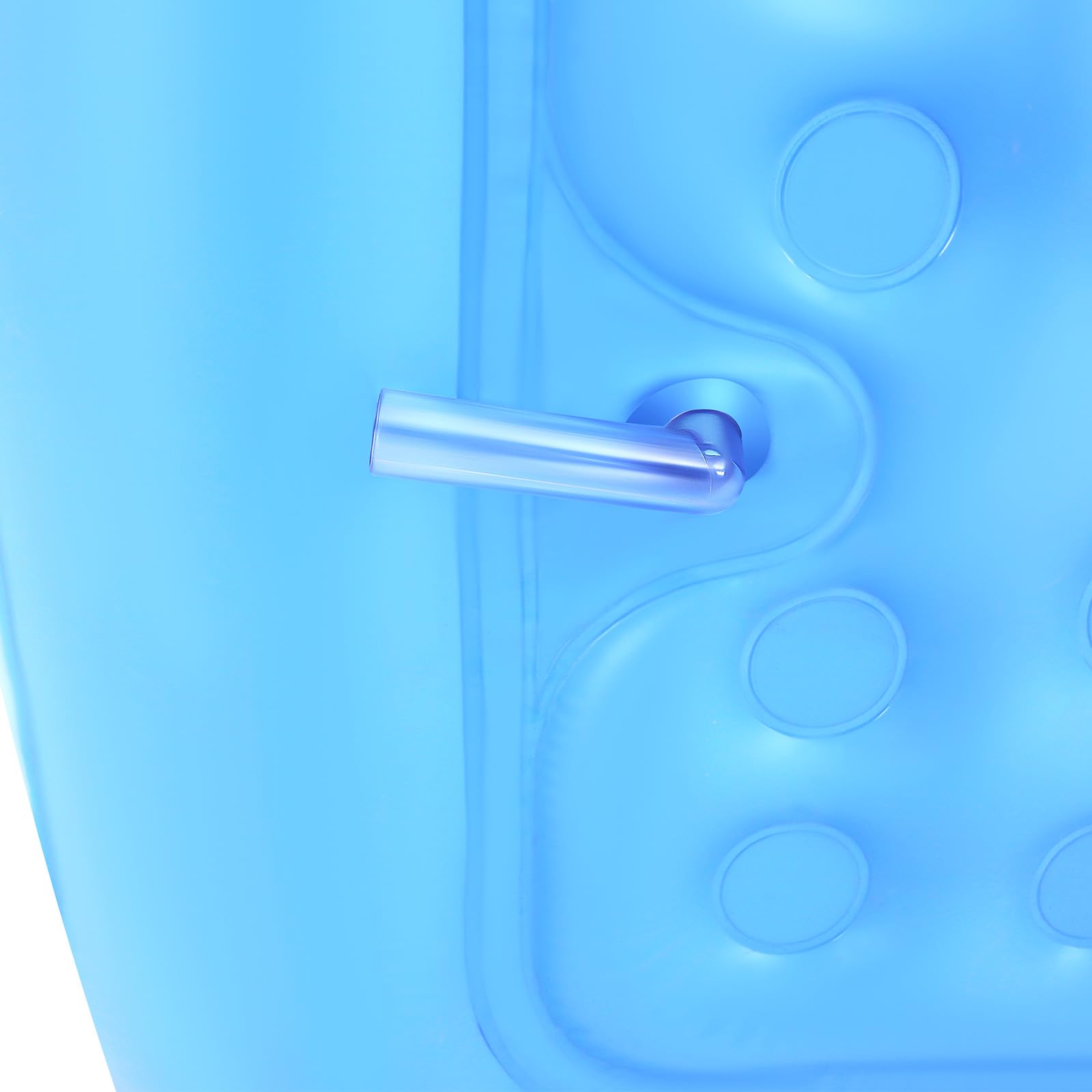 Bañera móvil para adultos, PVC plegable, bañera inflable, 160 x 84 x 64 cm, fondo de burbujas grueso, bañera de spa con tapa de cremallera para el hogar, camping y viajes, azul