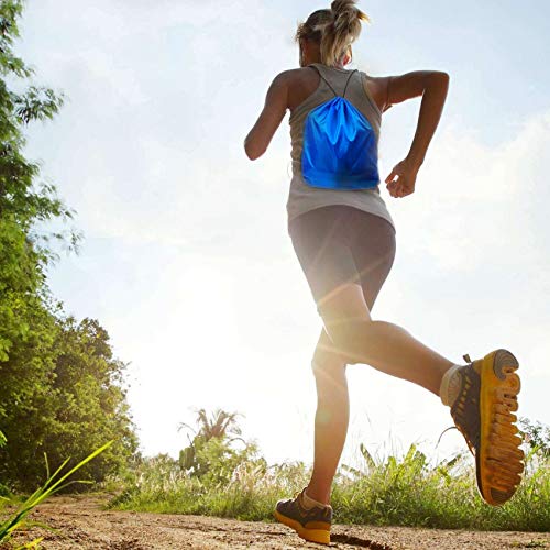 Gymtas met trekkoord, cinch-tassen, opbergzak voor buiten op reis voor picknick, feesttassen, cadeauzakjes met trekkoord, 10 stuks - Image 8