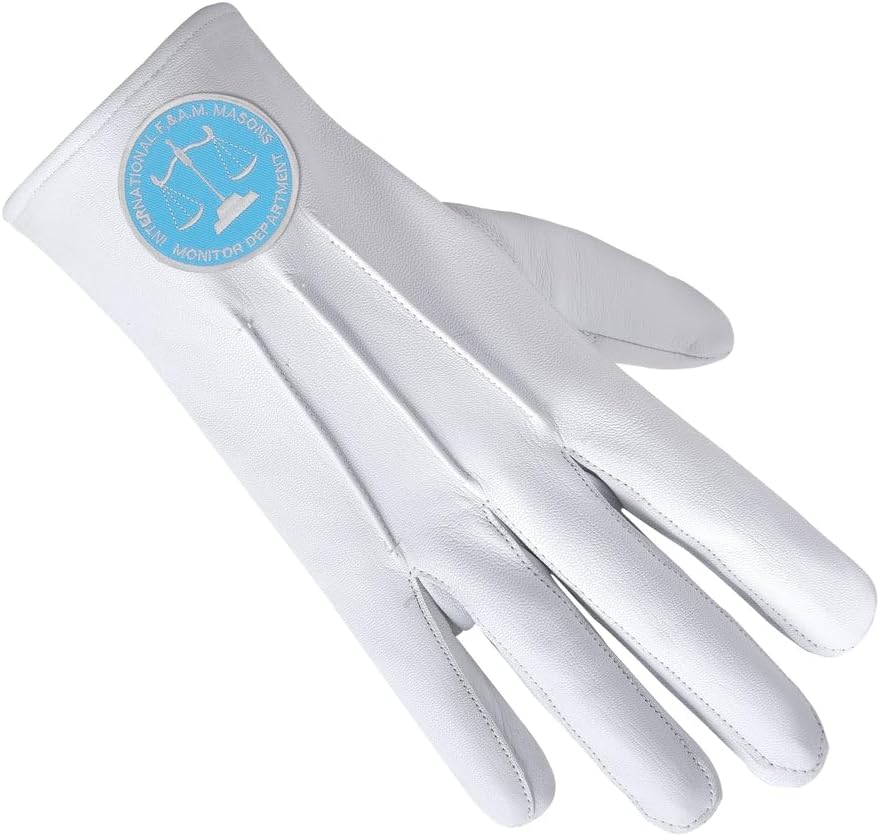 Bricks Masons International Masons Gloves - Monitor Department White Leather