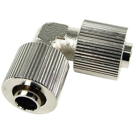 10/8mm L Schlauchverbinder - kompakt - silber nickel
