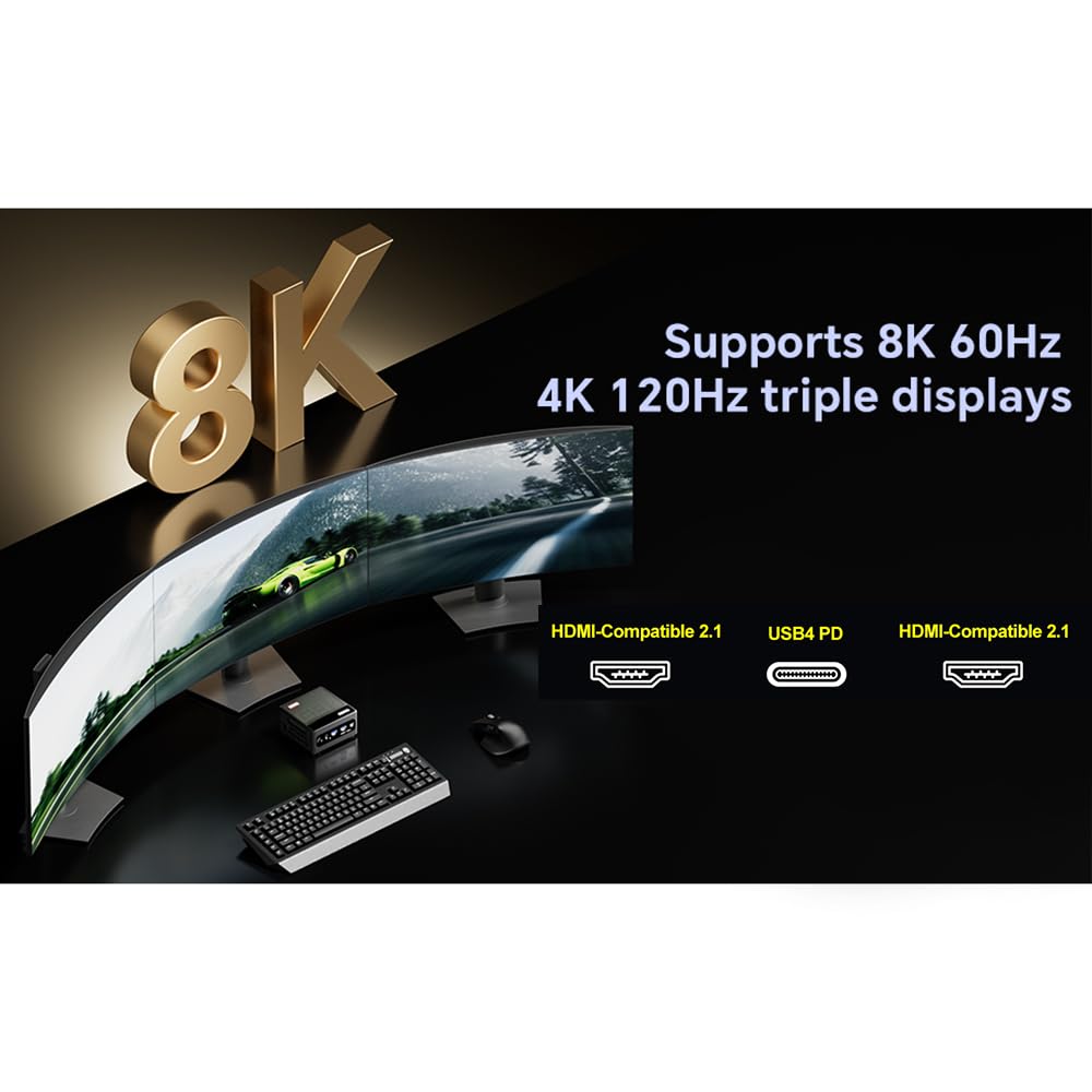 Amazon.co.jp: fangzi ミニゲーミングPC ミニ PC 11PRO 32G LPDRR5 RAM