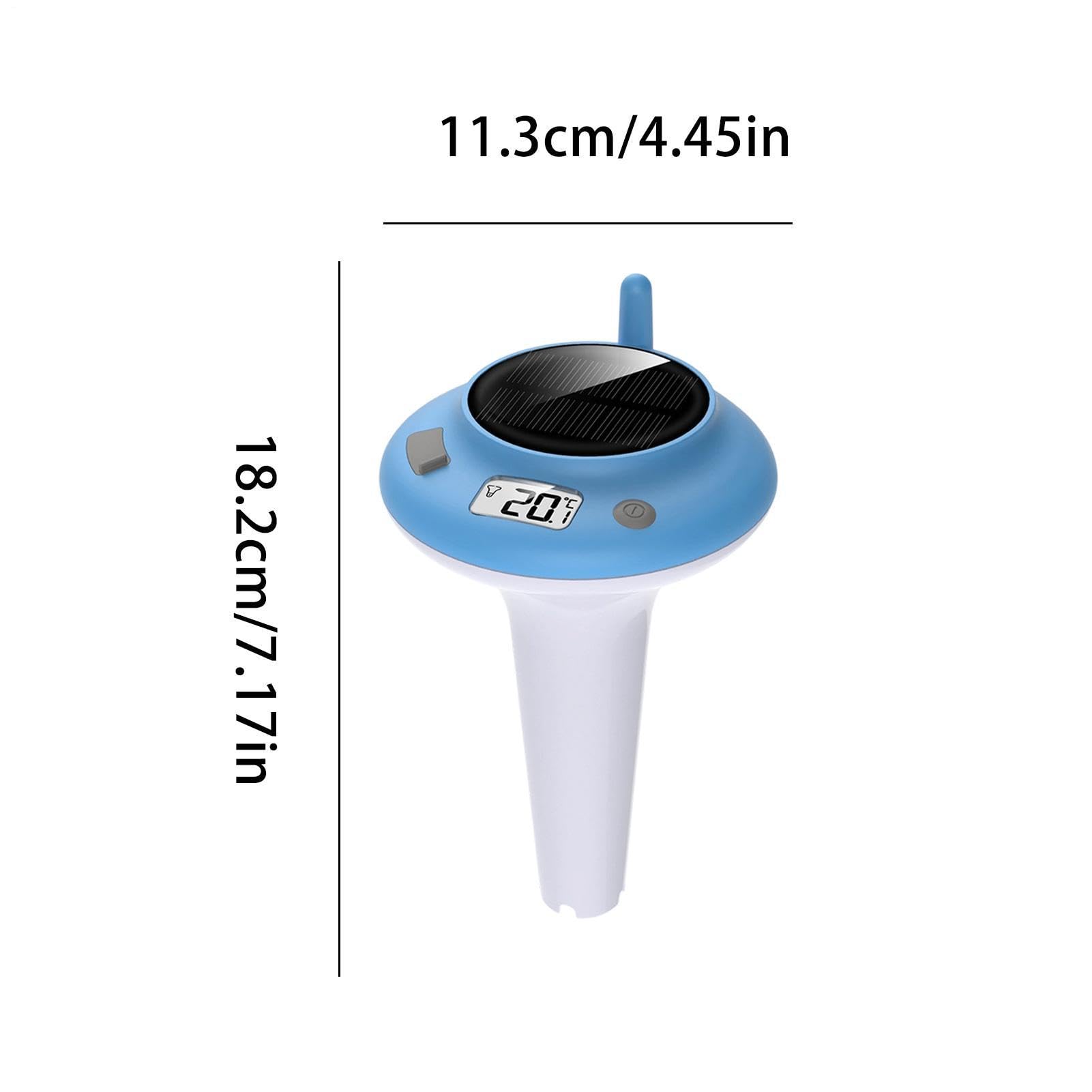 Termometro da piscina monitor digitale galleggiante solare | Termometro dell'acqua per spa, vasche idromassaggio, vasche da bagno, acquari, piscine