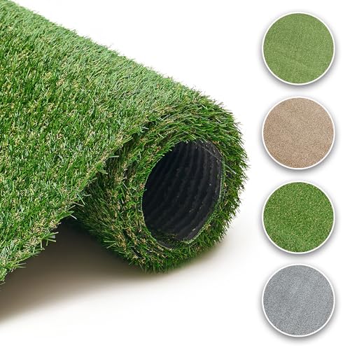 TAPISO Canyoo Gazon Synthétique Extérieur au Mètre Tapis Gazon Pelouse Artificielle Terrasse Balcon Jardin Vert Résistant aux Intempéries Épaisseur 20 mm...