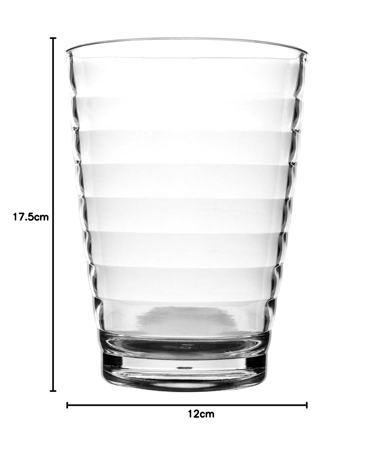 Bo-Camp - Limonadenglas - Polycarbonat - 4 Stück - 350 ml