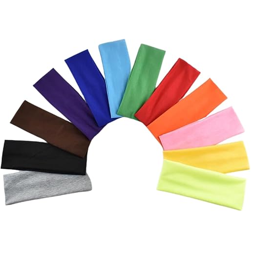 Kit 5 faixas de cabelo esportivas modernas para cabelo feminino faixas elásticas para treino Cores Sortidas