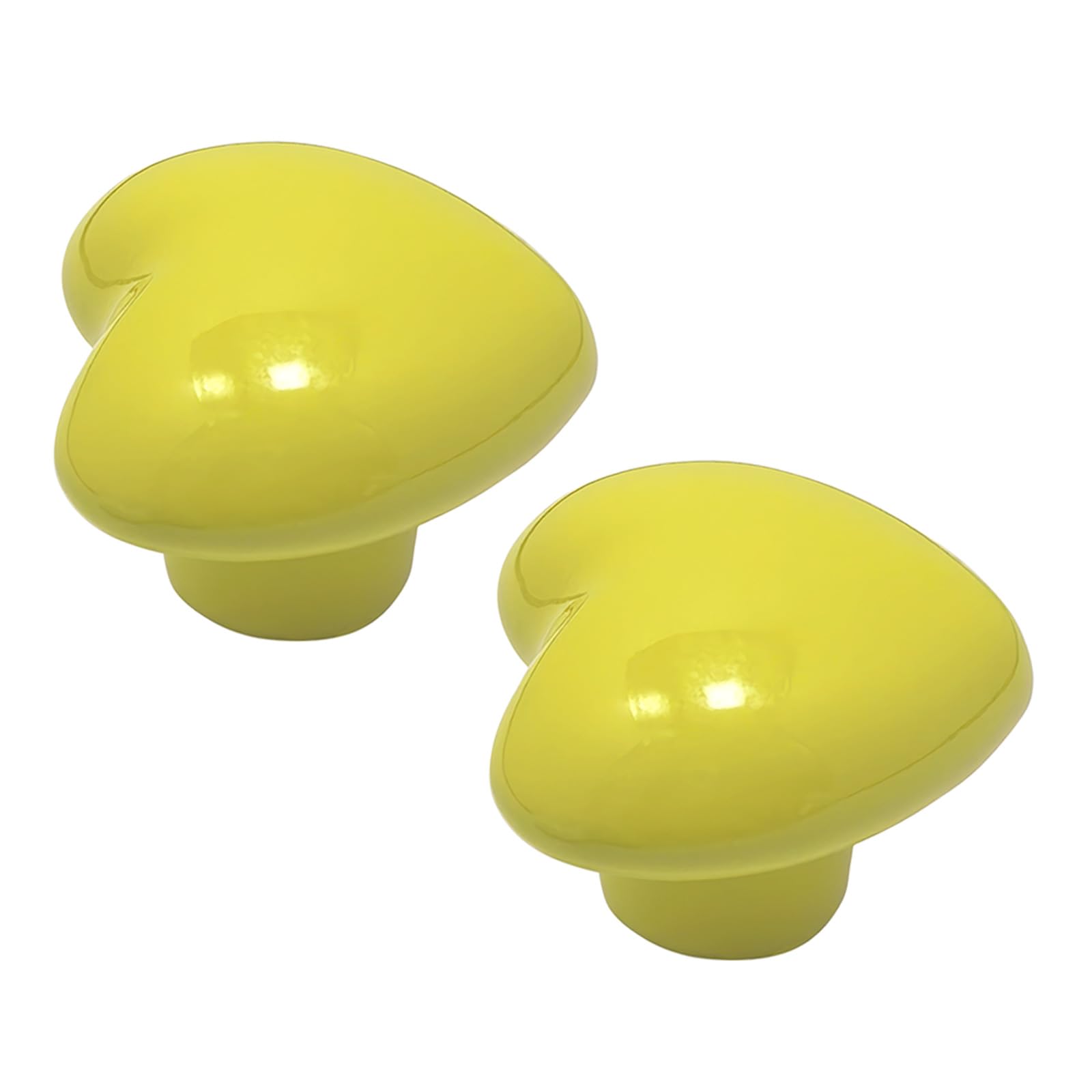 YROHGKPN Playful Heart Shaped Ceramic Knob Attractive Ceramic Heart Cupboard Pull Simple Installation for Children Smooth Surfaces Shaped Drawer Handles