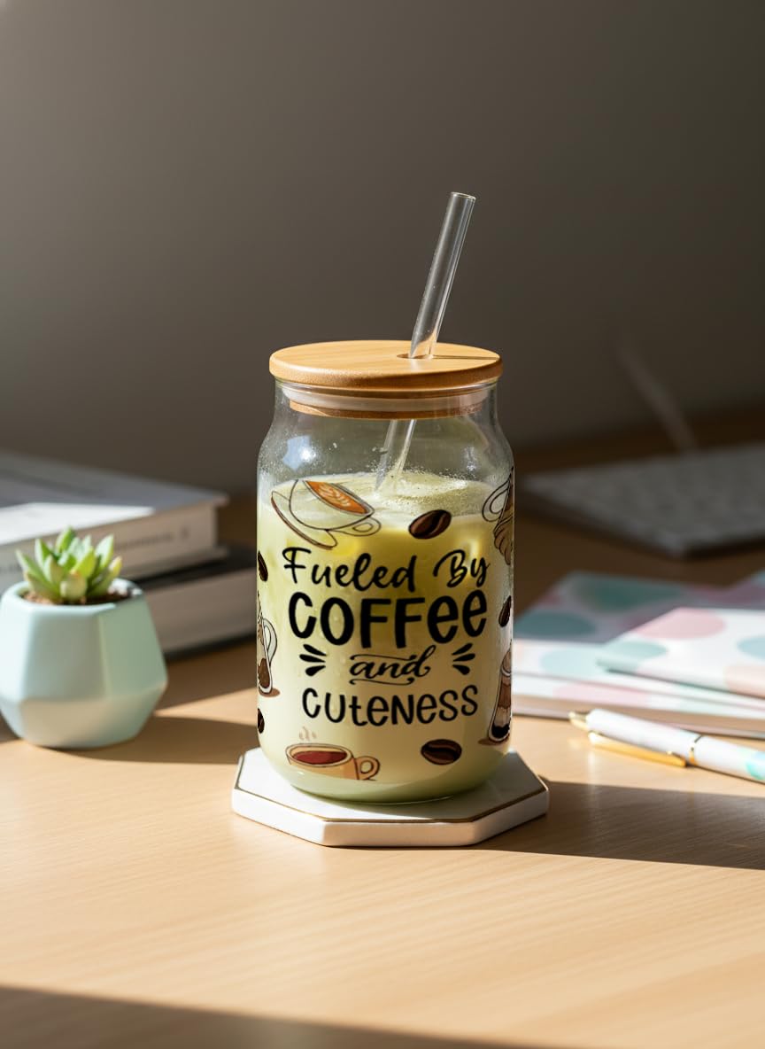 1219 AVENUE Can Shaped Sipper 500ml| Pooh| Tumbler with lid and Straw (Coffee and Cutness) 3