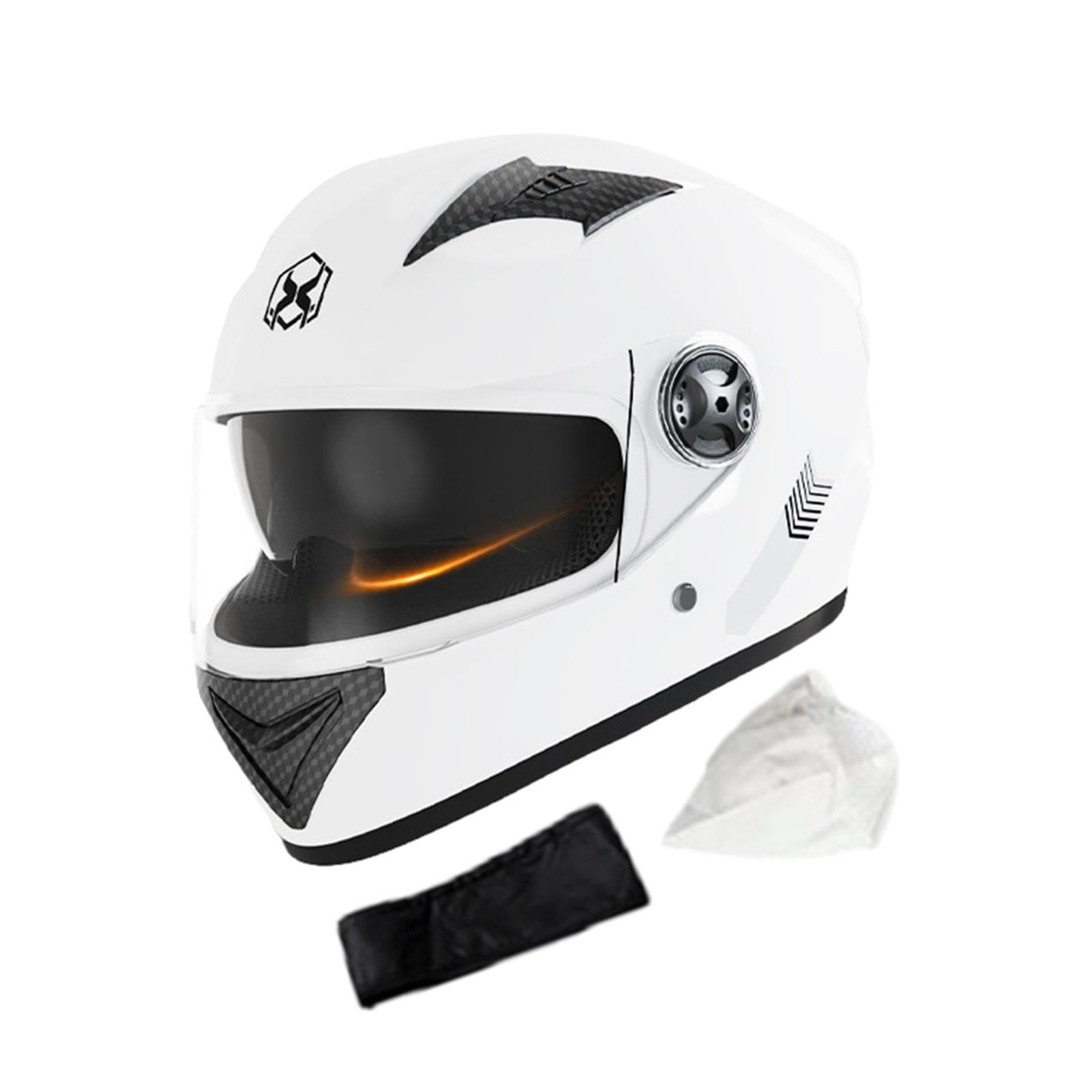 Kask integralny z osłoną przeciwsłoneczną | Kask motocyklowy zintegrowany z osłoną przeciwsłoneczną, kask motocyklowy dla mężczyzn, oddychający, dla kobiet i mężczyzn