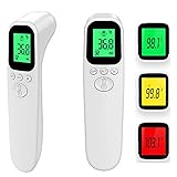 Non-Contact Forehead Thermometer for Adults and Kids, Digital Infrared Thermometer for Baby with 1s Instant Reading, High Accuracy, Fever Alarm and Memory Function