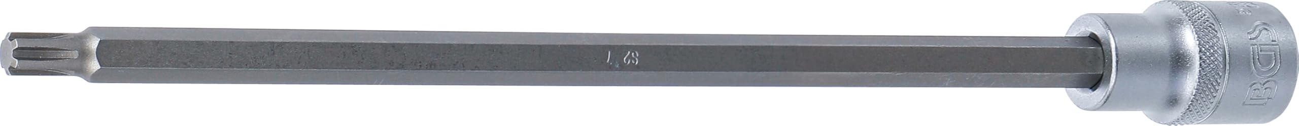 Bgs Multicoloured 5184-R7 | Bit Socket | Length 240 Mm | 12.5 Mm (1/2") Drive | Spline (For Ribe) | M7