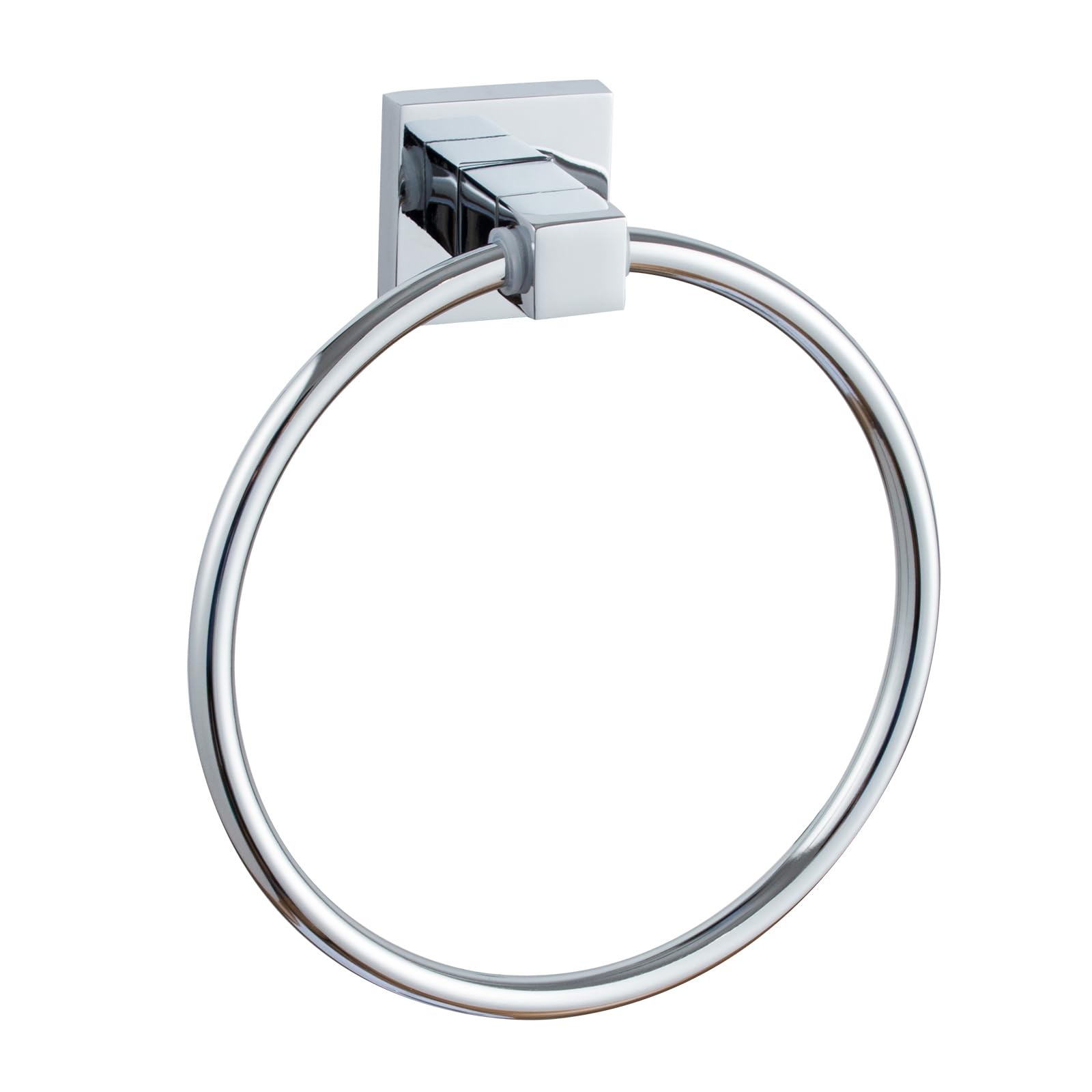 Towel Holders for Bathrooms Chrome Wall-Mounted - 4 Set Chrome Towel Holder, Toilet Roll Holder, 2x Towel Hook 15-0402 - Image 2