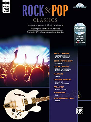 Rock & Pop Classics Guitar Play-Along: Guitar Tab, Book & Cd-Rom #TOP16