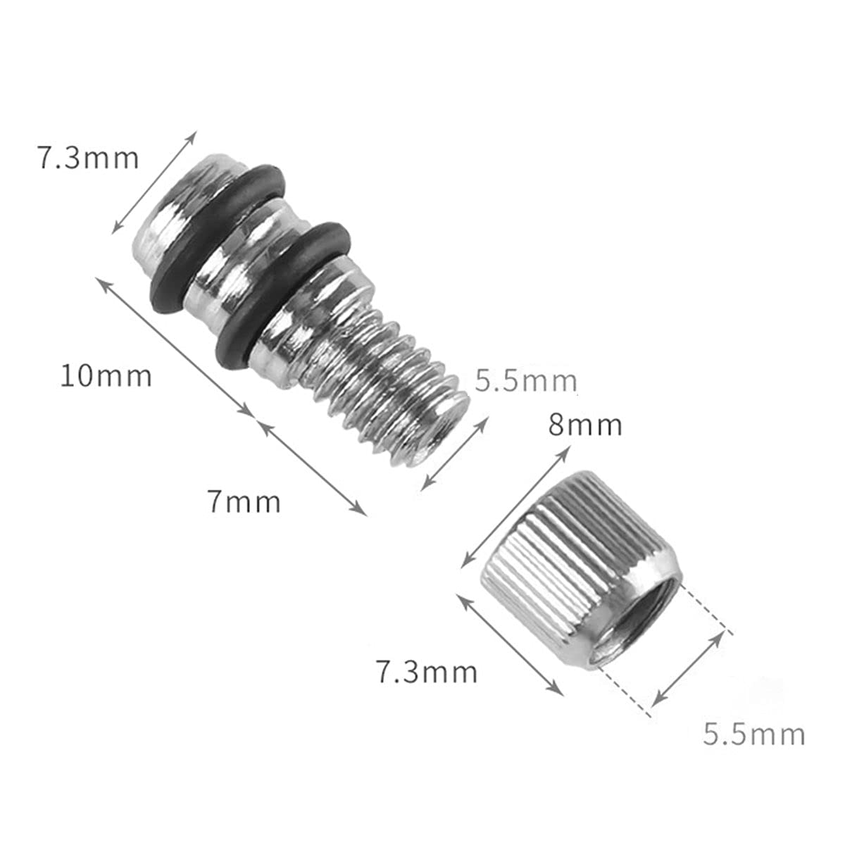Shelf Bracket Peg 20PCS 8x18mm Zinc Alloy Single Glass Shelf Supports Shelf Holder Support Pins — Amazon image 3