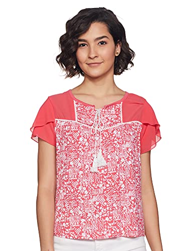 Image of Easybuy Women's Regular T-Shirt (AU21RA003LS Pink L