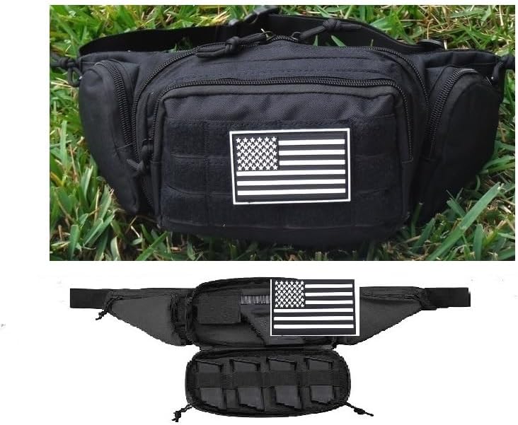 Galaxy - Funda de transporte oculta para pistola Funda táctica para riñonera bolsa para pistola de cintura se adapta a pistolas 1911 para camping