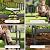 BODIOO Outdoor Metal Garden Bench 59" Patio Bench with Built in Table Park Bench, Outside Bench Weather Proof Front Porch Bench, 500lbs, Gray